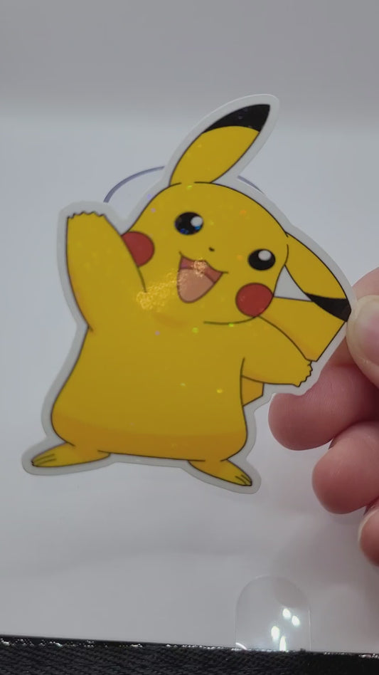 Holographic Pikachu Waterproof Sticker
